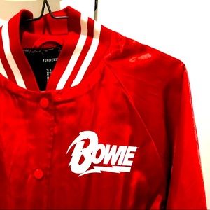 Red David Bowie bomber jacket